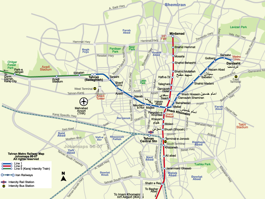 Tehran Street Map Pdf
