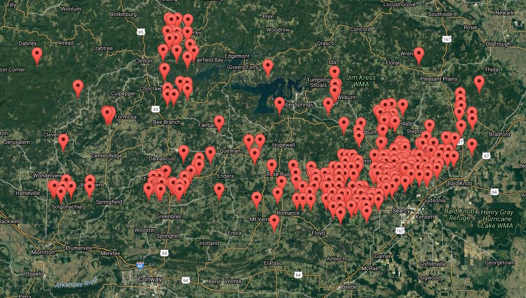 BHP_Fayetteville_well_locations