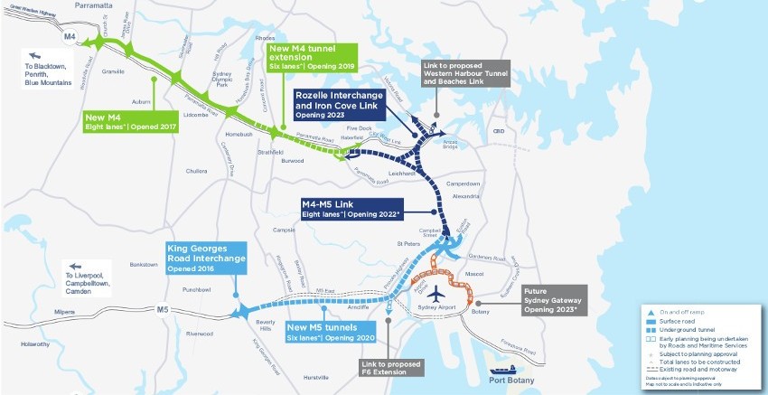 WestConnex-map