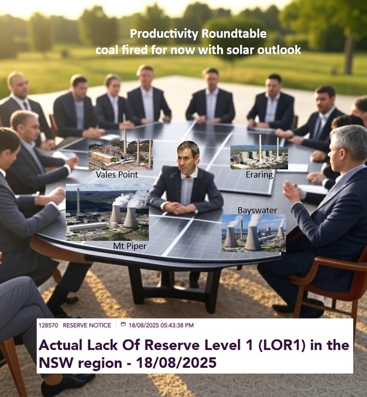 This post will be updated from time to time https://treasury.gov.au/review/economic-reform-roundtable Energy is the economy and the economy is energy On the eve of the talkfest: 128570 RESERVE NOTICE 18/08/2025 05:43:38 PM [&hellip;]